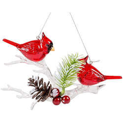 Item 134174 thumbnail Two Cardinals On Branch Ornament