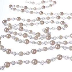 Item 134198 Clear/Gold Pearl Bead Garland