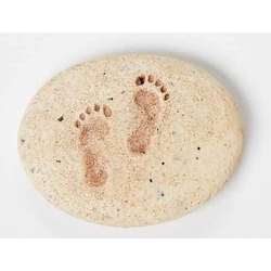 Item 134205 Footprints Pocket Stone