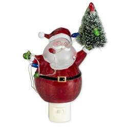 Item 134246 Santa With Christmas Tree Nightlight