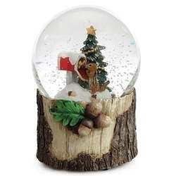 Item 134354 Chipmunk With Mailbox & Christmas Tree Snow Globe