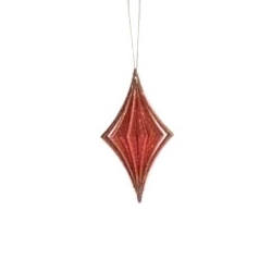 Item 134359 Red Diamond Drop Ornament