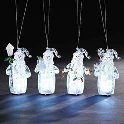 Item 134376 LED Ice Snowman Ornament