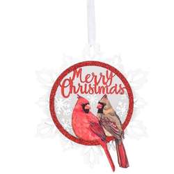 Item 134395 Snowflake Cardinal Ornament