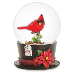 Item 135011 thumbnail Cardinal On Top Hat Snow Globe