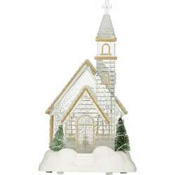 Item 135022 thumbnail Lighted Church With Trees