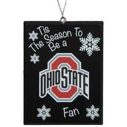 Item 141015 Ohio State University Buckeyes Tis The Season To Be A Fan Ornament