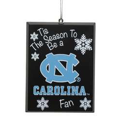 Item 141086 University of North Carolina Tar Heels Tis The Season To Be A Fan Ornament