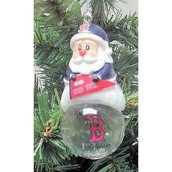 Item 141101 Boston Red Sox Santa Snow Globe Ornament