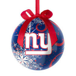 Item 141123 New York Giants Decoupage Snowflake Ornament