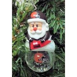 Item 141155 Cleveland Browns Santa Snow Globe Ornament