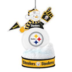 Item 141205 Pittsburgh Steelers Color Changing LED Snowman Ornament