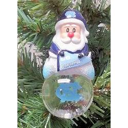 Item 141258 University of North Carolina Tar Heels Santa Snow Globe Ornament