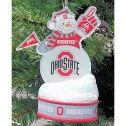 Item 141274 Ohio State University Buckeyes LED Snowman Ornament