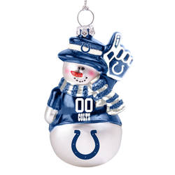 Item 141342 Indianapolis Colts Glittered Snowman Ornament