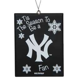 Item 141395 New York Yankees Tis The Season To Be A Fan Ornament