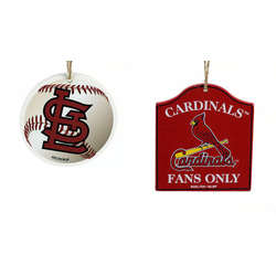 Item 141397 St. Louis Cardinals Baseball/Sign Ornament