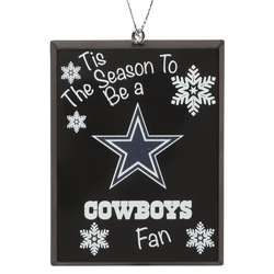 Item 141409 Dallas Cowboys Tis The Season To Be A Fan Ornament