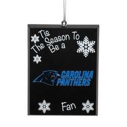 Item 141411 Carolina Panthers Tis The Season To Be A Fan Ornament