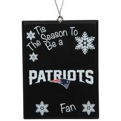 Item 141412 New England Patriots Tis The Season To Be A Fan Ornament