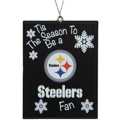 Item 141414 Pittsburgh Steelers Tis The Season To Be A Fan Ornament
