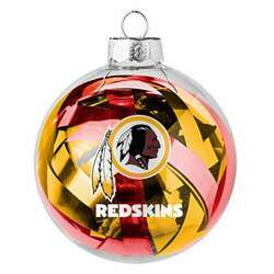 Item 141450 Washington Redskins Large Ball Tinsel Ornament