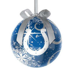 Item 141478 Indianapolis Colts Decoupage Snowflake Ball Ornament