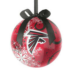 Item 141479 Atlanta Falcons Decoupage Snowflake Ball Ornament