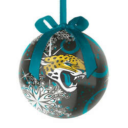 Item 141480 Jacksonville Jaguars Decoupage Snowflake Ball Ornament