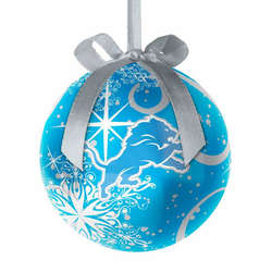 Item 141482 Detroit Lions Decoupage Snowflake Ball Ornament
