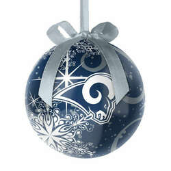 Item 141484 Los Angeles Rams Decoupage Snowflake Ball Ornament