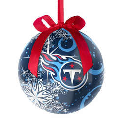 Item 141487 Tennessee Titans Decoupage Snowflake Ball Ornament