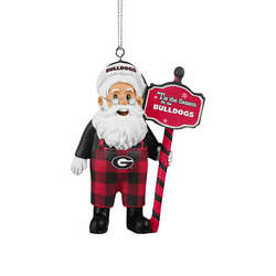 Item 143125 Georgia Santa Overalls Ornament