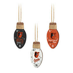 Item 143256 Baltimore Orioles Holiday Light Ornament