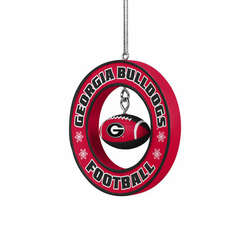 Item 143331 Georgia Floating Football Ornament