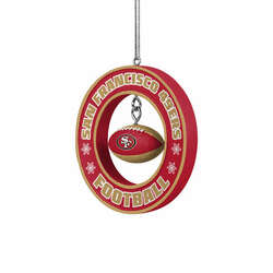 Item 143373 thumbnail San Fran 49ers Floating Football Ornament