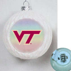 Item 146461 LED Virginia Tech Hokies Ball Ornament
