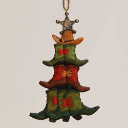 Item 146847 Cowbooy Boots Tree Ornament