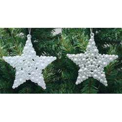 Item 146920 White/Silver Shatterproof Star Ornament