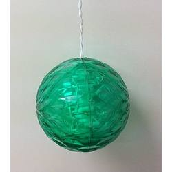 Item 147087 Green Crystal Sphere Hanging Decoration With 20 Lights