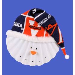 Item 151007 University of Virginia Cavaliers Snowman Scallop Shell Ornament