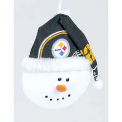 Item 151028 Pittsburgh Steelers Snowman Sun & Moon Shell Ornament
