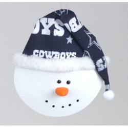 Item 151030 Dallas Cowboys Snowman Sun & Moon Shell Ornament