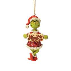 Item 156015 Grinch Naughty Or Nice Ornament