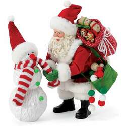 Item 156160 Kozy Knit Clothtique Santa
