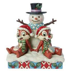 Item 156305 Chip And Dale With Snowman Figure