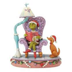 Item 156331 Grinch In Chair Reading Figure