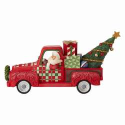 Item 156356 Santa In Red Truck Figure