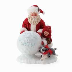 Item 156426 Let It Snow Clothtique Santa