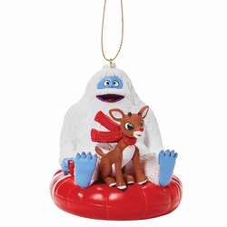 Item 156458 Rudolph and Bumble Snow Tube Ornament
